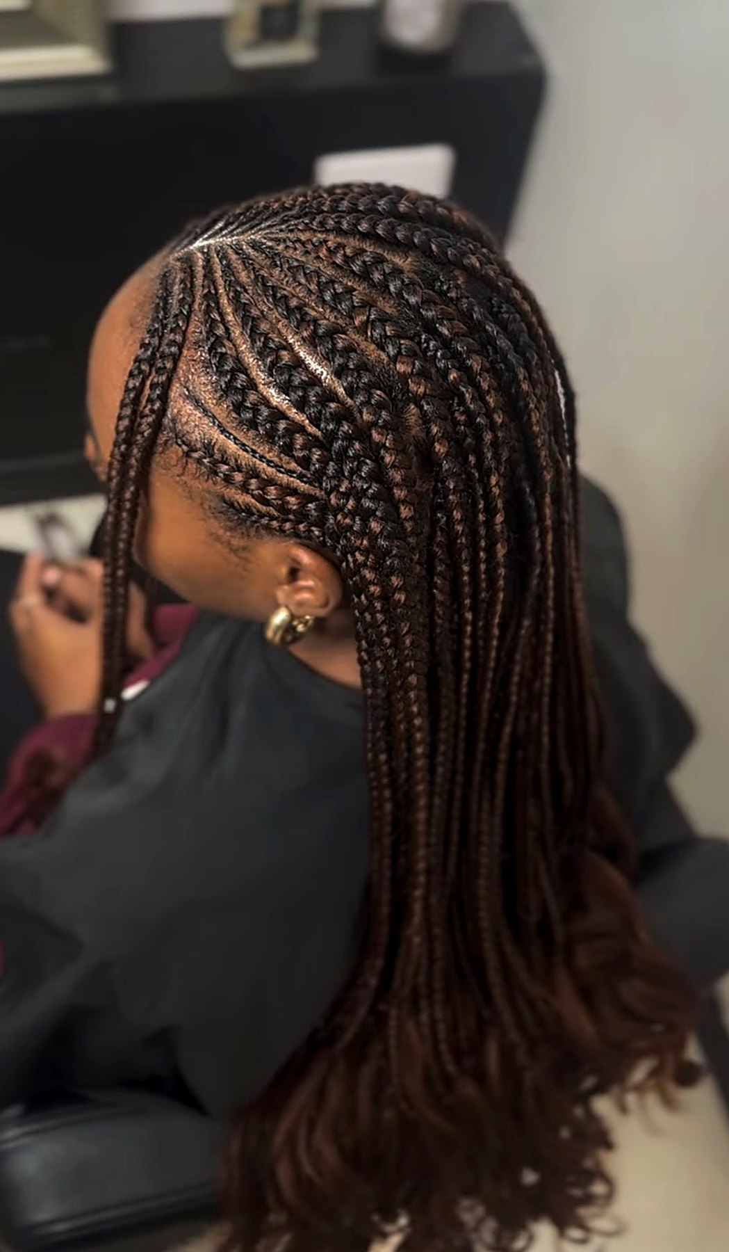 Stitch braids réalisées chez FF Beauty